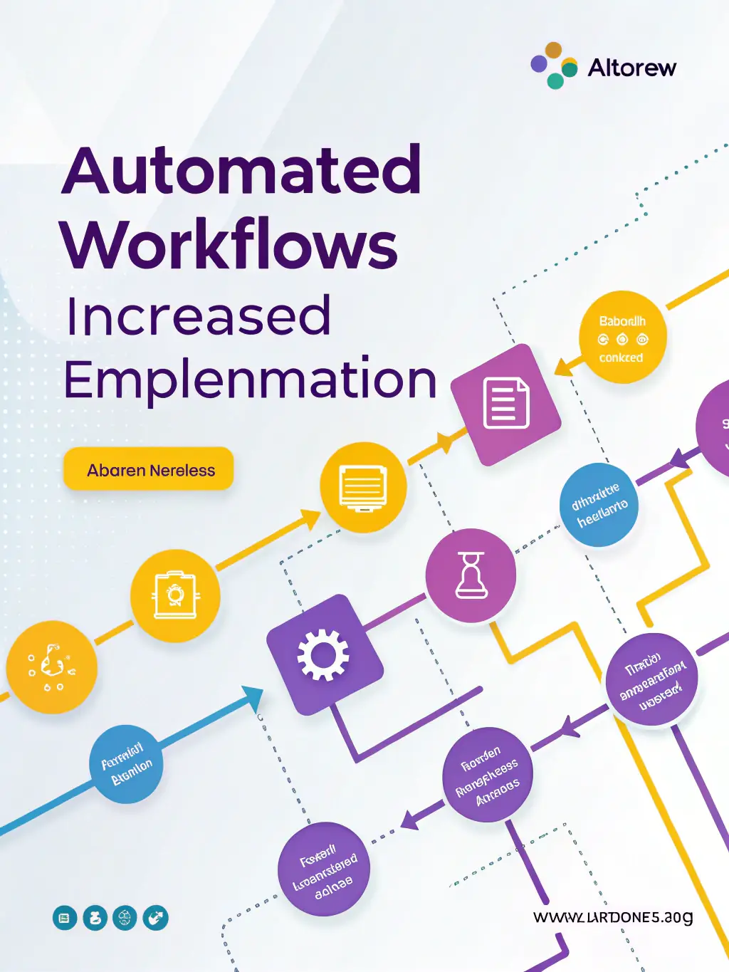 Illustration of automated workflow processes, highlighting efficiency and streamlined operations, used to represent Ali Global Solutions' workflow automation capabilities.