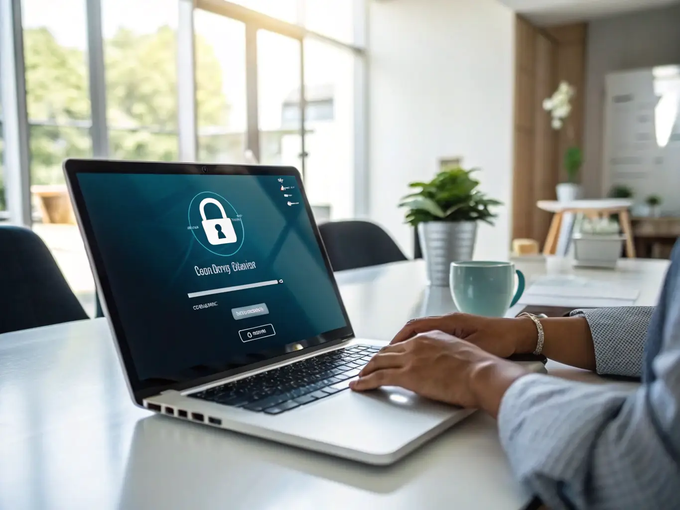 Image of a login screen for a secure client portal with a modern interface, representing the Secure Client Portals service.